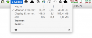 Bandwidth+ überwacht den Netzwerktraffic aller lokalen Netze